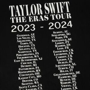 Taylor Swift Eras Tour Black T-Shirt